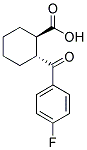 TRANS-2-(4-FLUOROBENZOYL)CYCLOHEXANE-1-CARBOXYLIC ACID Struktur