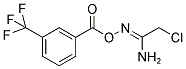 O1-[3-(TRIFLUOROMETHYL)BENZOYL]-2-CHLOROETHANEHYDROXIMAMIDE Struktur