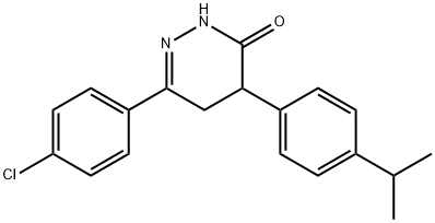 6-(4-CHLOROPHENYL)-4-(4-ISOPROPYLPHENYL)-4,5-DIHYDRO-3(2H)-PYRIDAZINONE Struktur