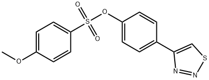 4-(1,2,3-THIADIAZOL-4-YL)PHENYL 4-METHOXYBENZENESULFONATE Struktur