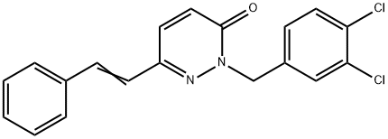 2-(3,4-DICHLOROBENZYL)-6-STYRYL-3(2H)-PYRIDAZINONE Struktur