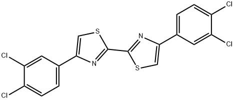 4-(3,4-DICHLOROPHENYL)-4'-(3,4-DICHLOROPHENYL)-[2,2]BISTHIAZOLE Struktur