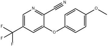 3-(4-METHOXYPHENOXY)-5-(TRIFLUOROMETHYL)-2-PYRIDINECARBONITRILE Struktur