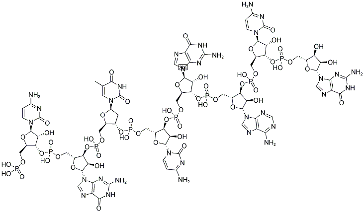 CGTCGACG, 5'-PHOSPHORYLATED Struktur