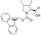 N-FMOC-L-PROLINE, [3,4-3H] Struktur