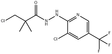 3-CHLORO-N'-[3-CHLORO-5-(TRIFLUOROMETHYL)-2-PYRIDINYL]-2,2-DIMETHYLPROPANOHYDRAZIDE Struktur