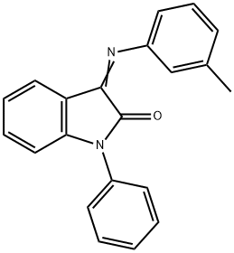 3-[(3-METHYLPHENYL)IMINO]-1-PHENYL-1,3-DIHYDRO-2H-INDOL-2-ONE Struktur