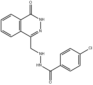 4-CHLORO-N'-[(4-OXO-3,4-DIHYDRO-1-PHTHALAZINYL)METHYL]BENZENECARBOHYDRAZIDE Struktur