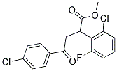 METHYL 2-(2-CHLORO-6-FLUOROPHENYL)-4-(4-CHLOROPHENYL)-4-OXOBUTANOATE Struktur