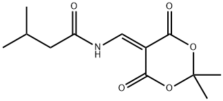 N-[(2,2-DIMETHYL-4,6-DIOXO-1,3-DIOXAN-5-YLIDEN)METHYL]-3-METHYLBUTANAMIDE Struktur