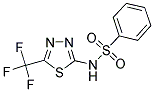 N-[5-(TRIFLUOROMETHYL)-1,3,4-THIADIAZOL-2-YL]BENZENESULFONAMIDE Struktur