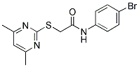 N-(4-BROMOPHENYL)-2-[(4,6-DIMETHYLPYRIMIDIN-2-YL)THIO]ACETAMIDE Struktur