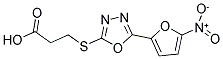 3-[(5-(5-NITRO-2-FURYL)-1,3,4-OXADIAZOL-2-YL)THIO]PROPANOIC ACID Struktur