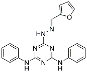 2-FURALDEHYDE (4,6-DIANILINO-1,3,5-TRIAZIN-2-YL)HYDRAZONE Struktur