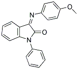 3-[(4-METHOXYPHENYL)IMINO]-1-PHENYL-1,3-DIHYDRO-2H-INDOL-2-ONE Struktur