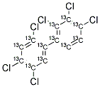 13C12-2,2',3,4,4',5'-HEXACHLOROBIPHENYL Struktur