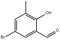 5-BROMO-2-HYDROXY-3-METHYL-BENZALDEHYDE Struktur