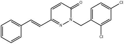 2-(2,4-DICHLOROBENZYL)-6-STYRYL-3(2H)-PYRIDAZINONE Struktur