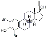 1,3,5(10)-ESTRATRIEN-2,4-DIBROMO-17-ALPHA-ETHYNYL-3,17-BETA-DIOL Struktur