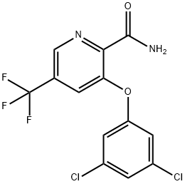 3-(3,5-DICHLOROPHENOXY)-5-(TRIFLUOROMETHYL)-2-PYRIDINECARBOXAMIDE Struktur