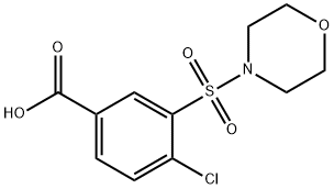 4-CHLORO-3-(MORPHOLINE-4-SULFONYL)-BENZOIC ACID Struktur