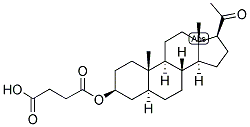 5-ALPHA-PREGNAN-3-BETA-OL-20-ONE HEMISUCCINATE Struktur