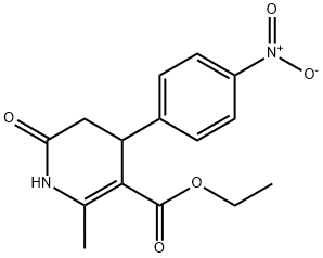 ETHYL 2-METHYL-4-(4-NITROPHENYL)-6-OXO-1,4,5,6-TETRAHYDRO-3-PYRIDINECARBOXYLATE Struktur