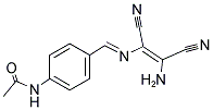 N-(4-(4-AMINO-2-AZA-3,4-DINITRILOBUTA-1,3-DIENYL)PHENYL)ETHANAMIDE Struktur