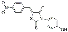 (5Z)-3-(4-HYDROXYPHENYL)-5-(4-NITROBENZYLIDENE)-2-THIOXO-1,3-THIAZOLIDIN-4-ONE Struktur