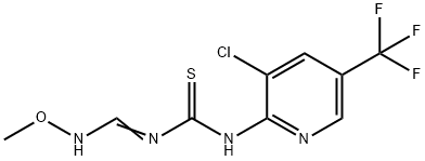 N-[3-CHLORO-5-(TRIFLUOROMETHYL)-2-PYRIDINYL]-N'-[(METHOXYAMINO)METHYLENE]THIOUREA Struktur