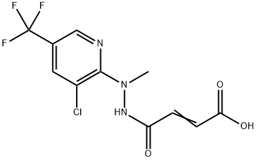 4-(2-[3-CHLORO-5-(TRIFLUOROMETHYL)-2-PYRIDINYL]-2-METHYLHYDRAZINO)-4-OXO-2-BUTENOIC ACID Struktur