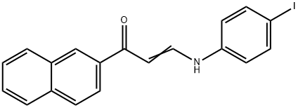 3-(4-IODOANILINO)-1-(2-NAPHTHYL)-2-PROPEN-1-ONE Struktur