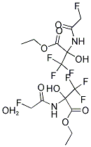 ETHYL 3,3,3-TRIFLUORO-2-[(2-FLUOROACETYL)AMINO]-2-HYDROXYPROPANOATE HEMIHYDRATE Struktur