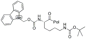 FMOC-LYS(BOC)-WANG RESIN Struktur