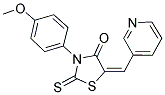 (5E)-3-(4-METHOXYPHENYL)-5-(PYRIDIN-3-YLMETHYLENE)-2-THIOXO-1,3-THIAZOLIDIN-4-ONE Struktur