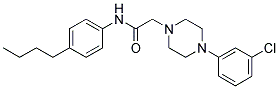 N-(4-BUTYLPHENYL)-2-[4-(3-CHLOROPHENYL)PIPERAZINO]ACETAMIDE Struktur