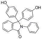 2-PHENYL-3,3'-BIS (4-HYDROXY PHENYL) PHTHALIMIDINE Struktur