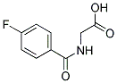 (4-FLUORO-BENZOYLAMINO)-ACETIC ACID Struktur