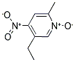 5-ETHYL-2-METHYL-4-NITRO-PYRIDINE 1-OXIDE Struktur