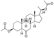 5-ALPHA-PREGNAN-3-BETA, 20-BETA-DIOL-6-ONE DIACETATE Struktur