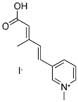 3-METHYL-5-(1-METHYLPYRIDINIUM-3-YL)PENTA-2,4-DIENOIC ACID IODIDE Struktur