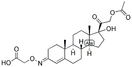 4-PREGNEN-17,21-DIOL-3,20-DIONE 21-ACETATE 3-CARBOXYMETHYLOXIME : BSA Struktur