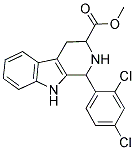 METHYL 1-(2,4-DICHLOROPHENYL)-2,3,4,9-TETRAHYDRO-1H-BETA-CARBOLINE-3-CARBOXYLATE Struktur