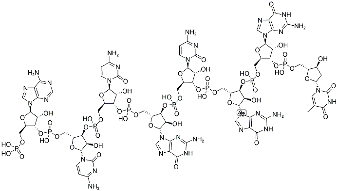 ACCGCGGT, 5'-PHOSPHORYLATED Struktur