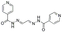 N'-[(1E,2E)-2-(2-ISONICOTINOYLHYDRAZONO)ETHYLIDENE]ISONICOTINOHYDRAZIDE Struktur