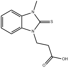 3-(3-METHYL-2-THIOXO-2,3-DIHYDRO-BENZOIMIDAZOL-1-YL)-PROPIONIC ACID Struktur