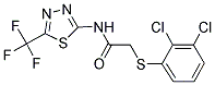 2-[(2,3-DICHLOROPHENYL)SULFANYL]-N-[5-(TRIFLUOROMETHYL)-1,3,4-THIADIAZOL-2-YL]ACETAMIDE Struktur