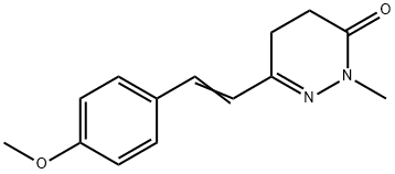 6-(4-METHOXYSTYRYL)-2-METHYL-4,5-DIHYDRO-3(2H)-PYRIDAZINONE Struktur