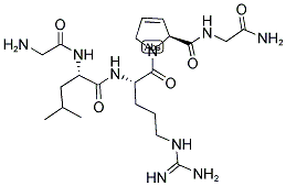 GLY-LEU-ARG-DEHYDRO-PRO-GLY-NH2 Struktur