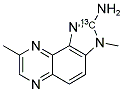 2-AMINO-3,8-DIMETHYLIMIDAZO[4,5-F]QUINOXALINE-2-(13)C Struktur